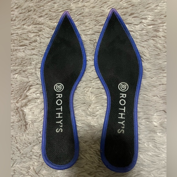 Rothy's The Point Black Shoes Ballet Flats Pointed Toe Soft Recycle Size W7 - Picture 11 of 14